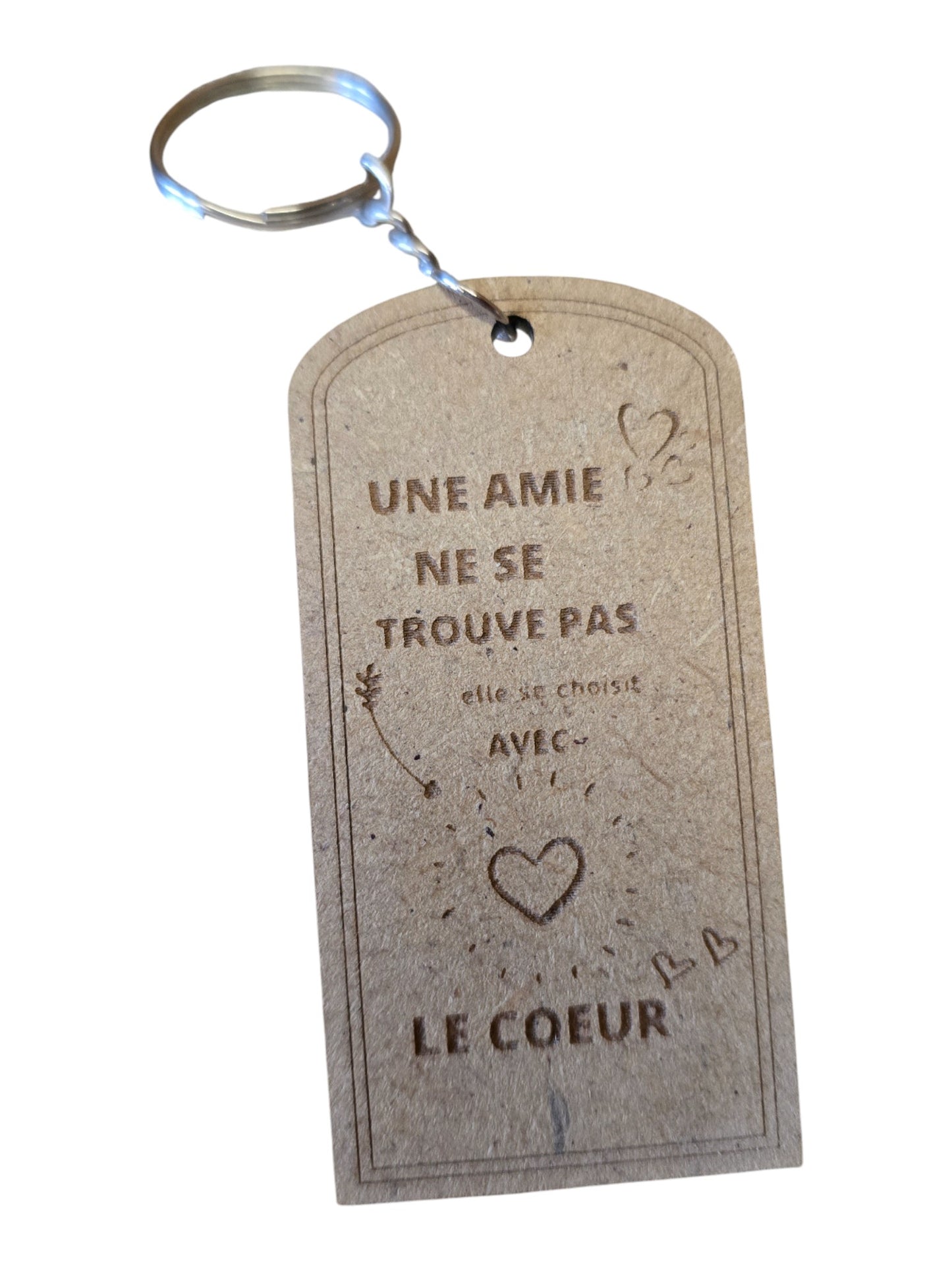 Porte cle  bois AMIE