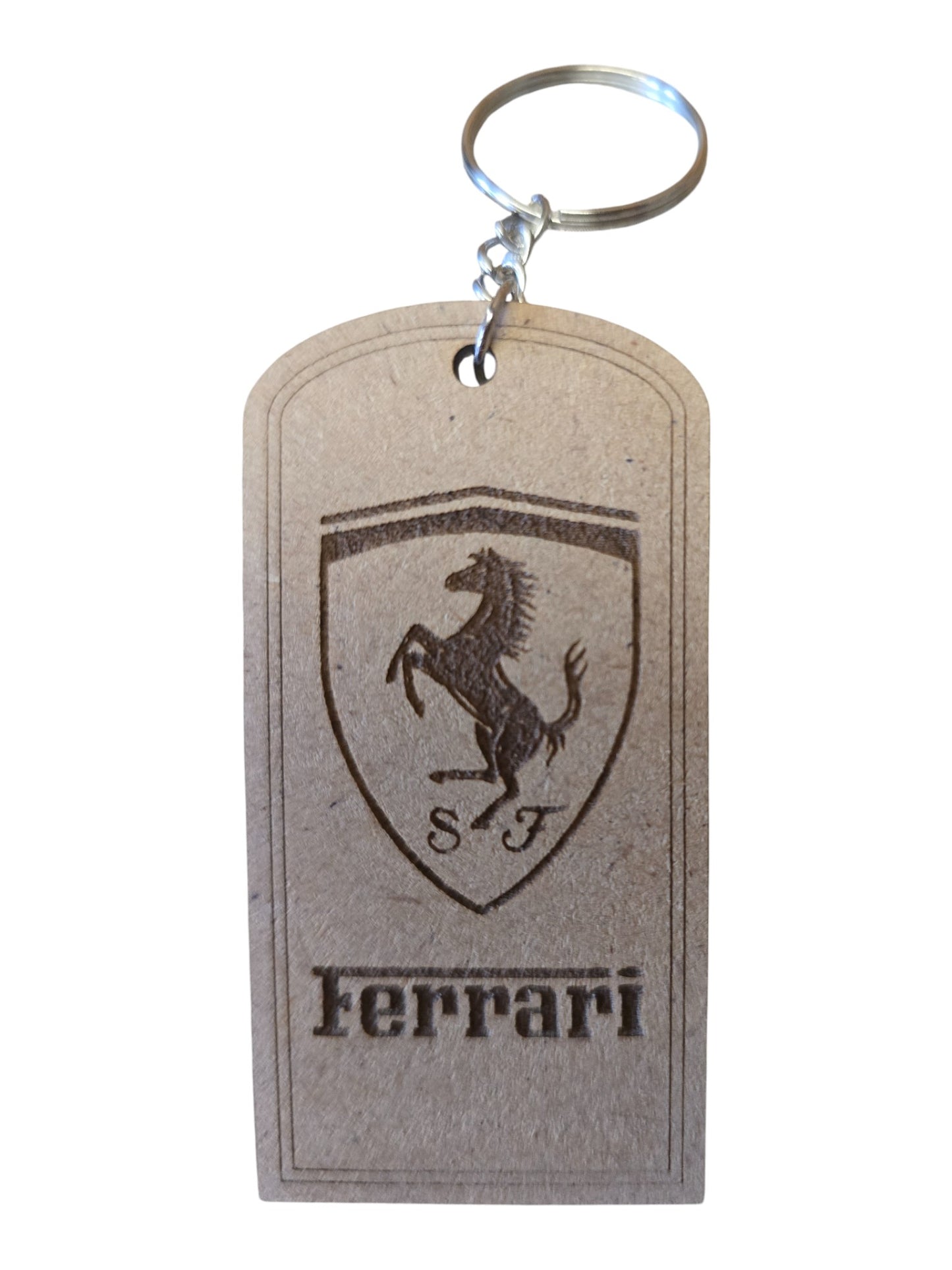 Porte cle bois FERRARI