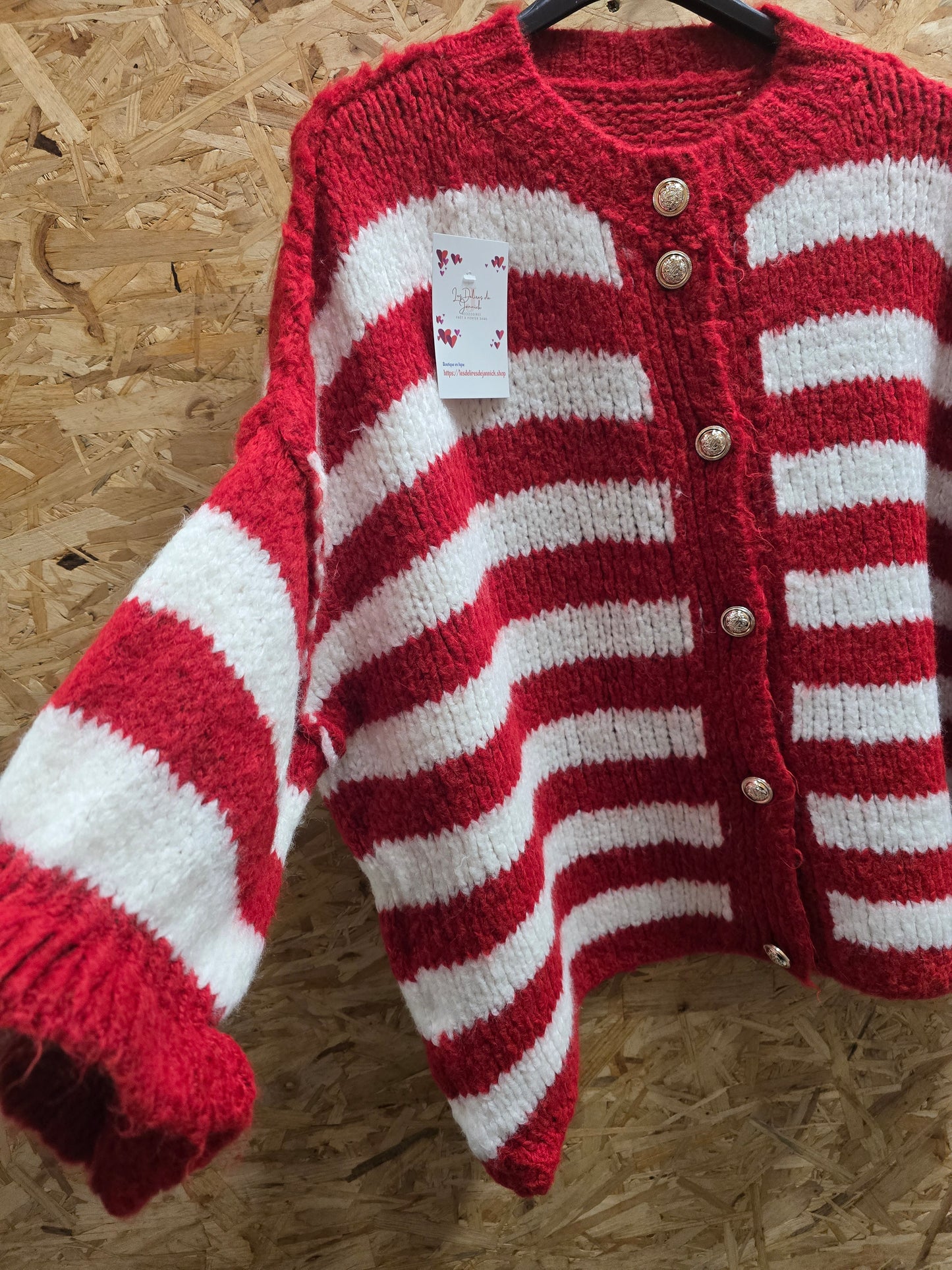 GILET linda rouge du 38 au 50