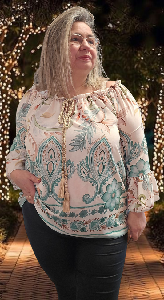 BLOUSE Clara Vert d eau valable du 38 au 44/46