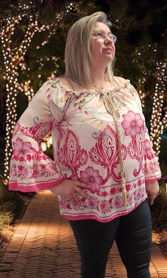 BLOUSE Clara Fushia valable du 38 au 44/46