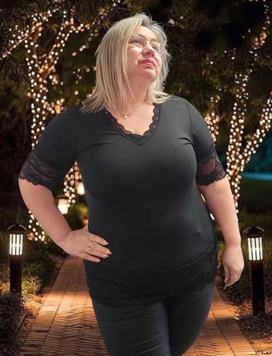 BLOUSE/sous blouse Liam Noir du 38 au 48