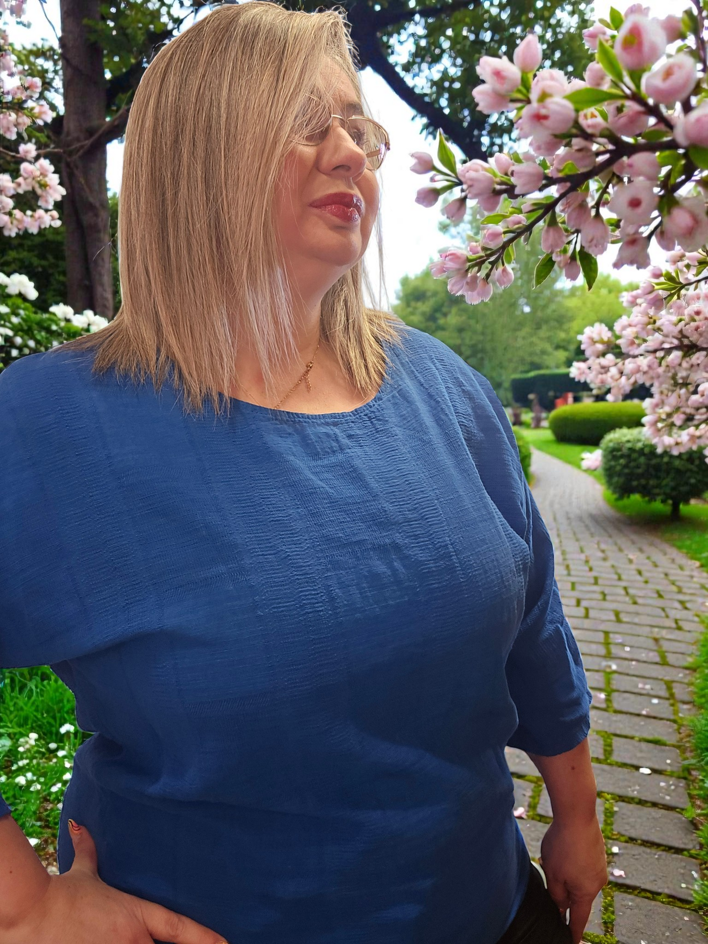 BLOUSE Amelie Bleu bic valable du 38 au 46
