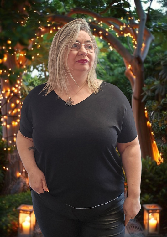 BLOUSE Irene Noir valable du 38 au 48