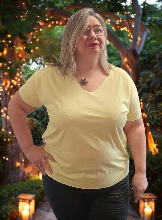 BLOUSE Irene Jaune valable du 38 au 48