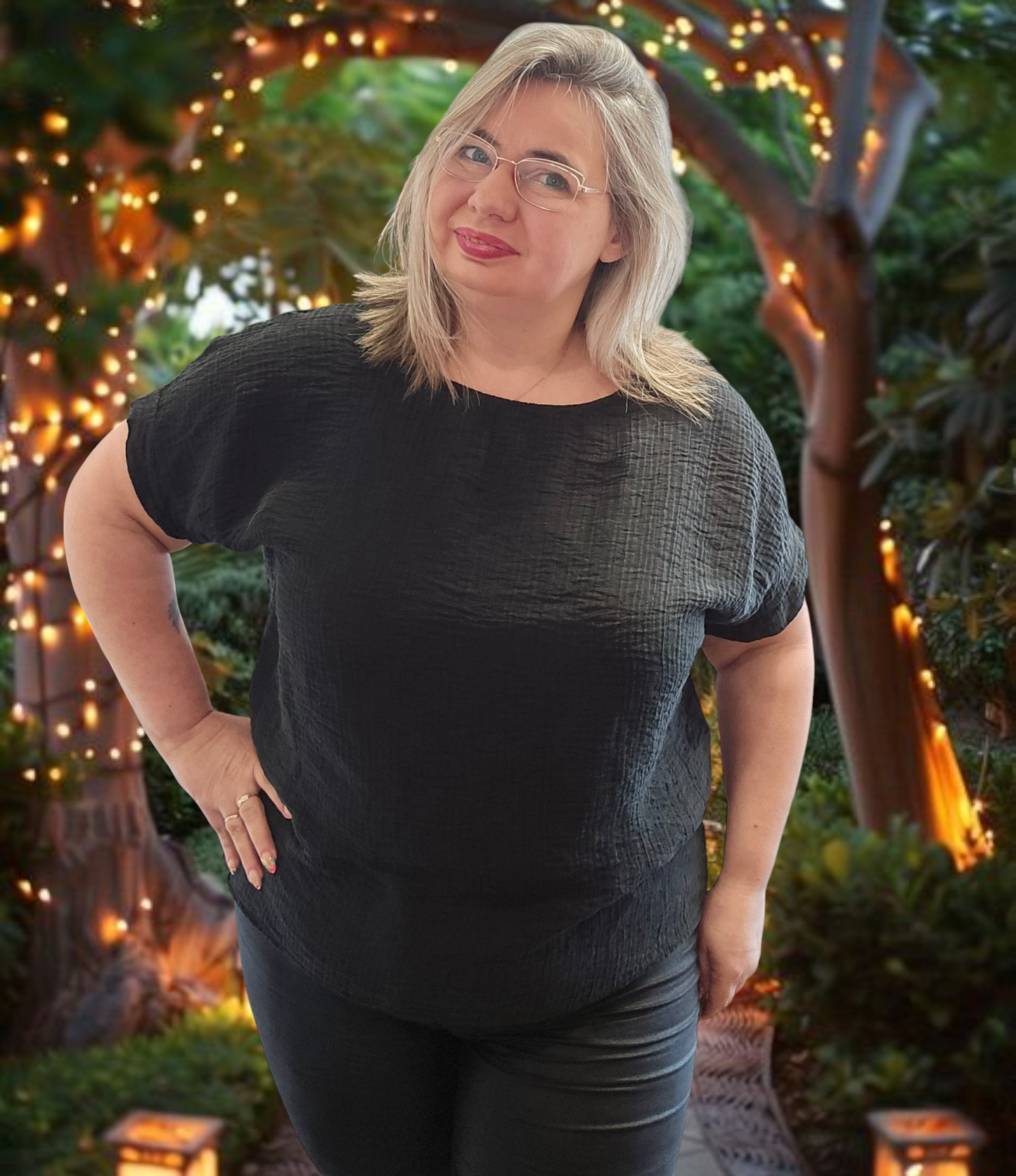 BLOUSE Gilda Noir valable du 38 au 46