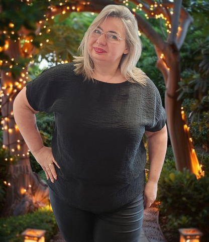 BLOUSE Gilda Noir valable du 38 au 46