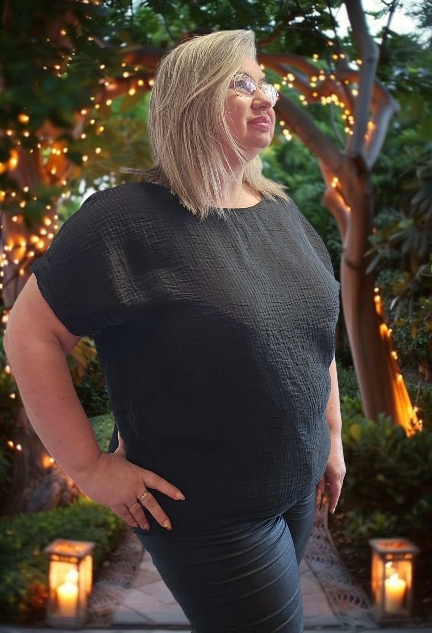 BLOUSE Gilda Noir valable du 38 au 46