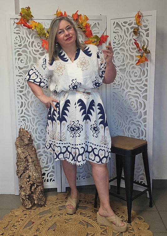 ROBE Linda Marine valable du 40/42 au 50/52