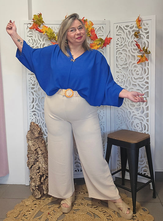 BLOUSE Mia Bleu bic valable du 40 au 50/52