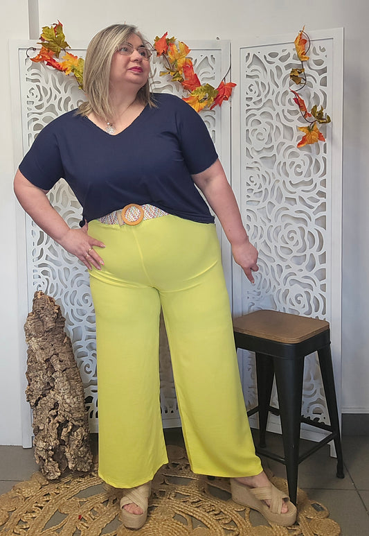PANTALON Anna Jaune valable du 38 au 44/46