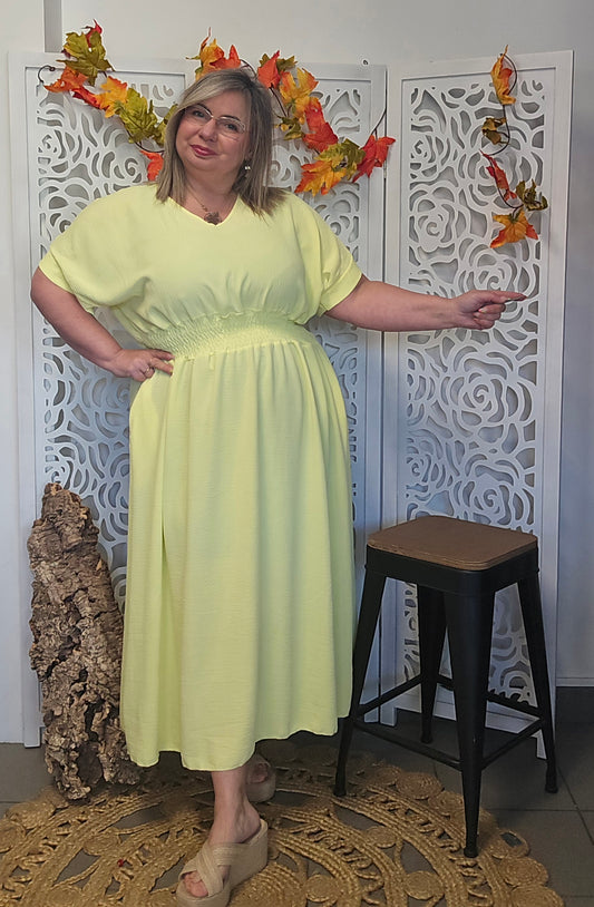 ROBE Romy Jaune valable du 42/44 au 50/52