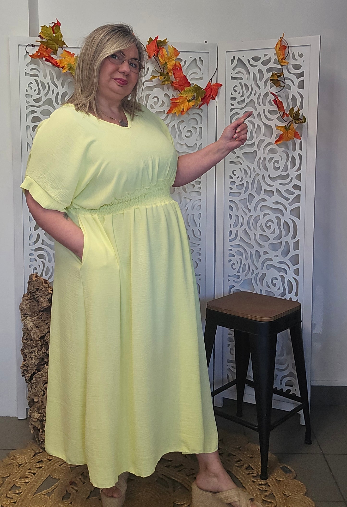 ROBE Romy Jaune valable du 42/44 au 50/52