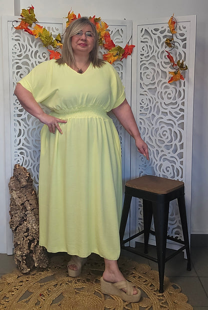 ROBE Romy Jaune valable du 42/44 au 50/52