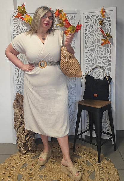 ROBE Nina Beige valable du 38 au 44