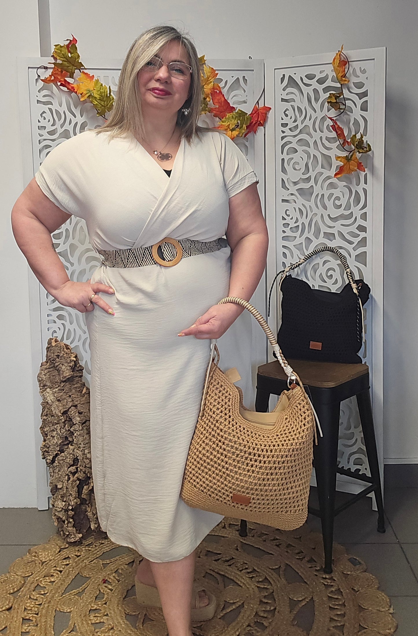 ROBE Nina Beige valable du 38 au 44