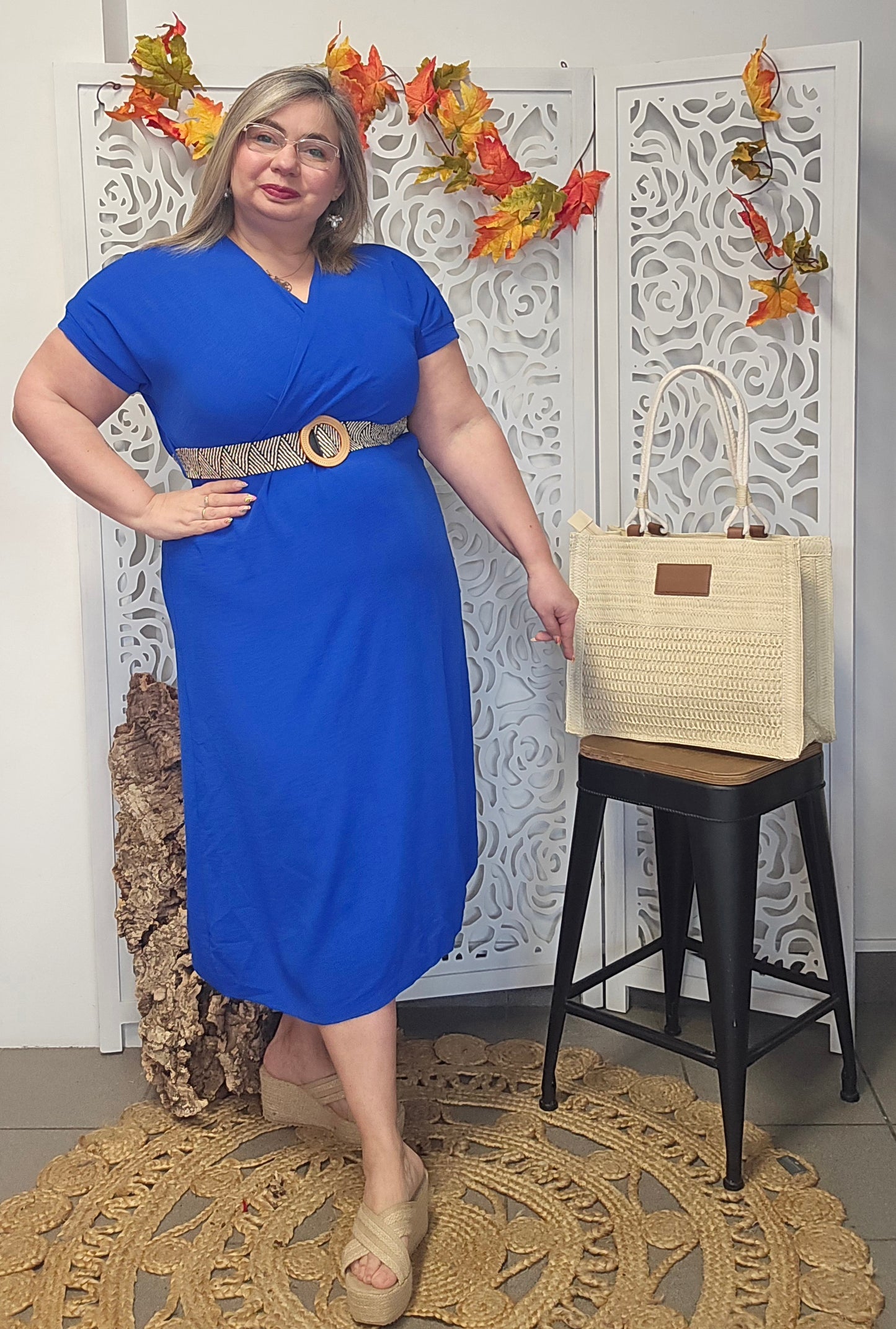 Robe Nina Bleu Bic valable du 38 au 44
