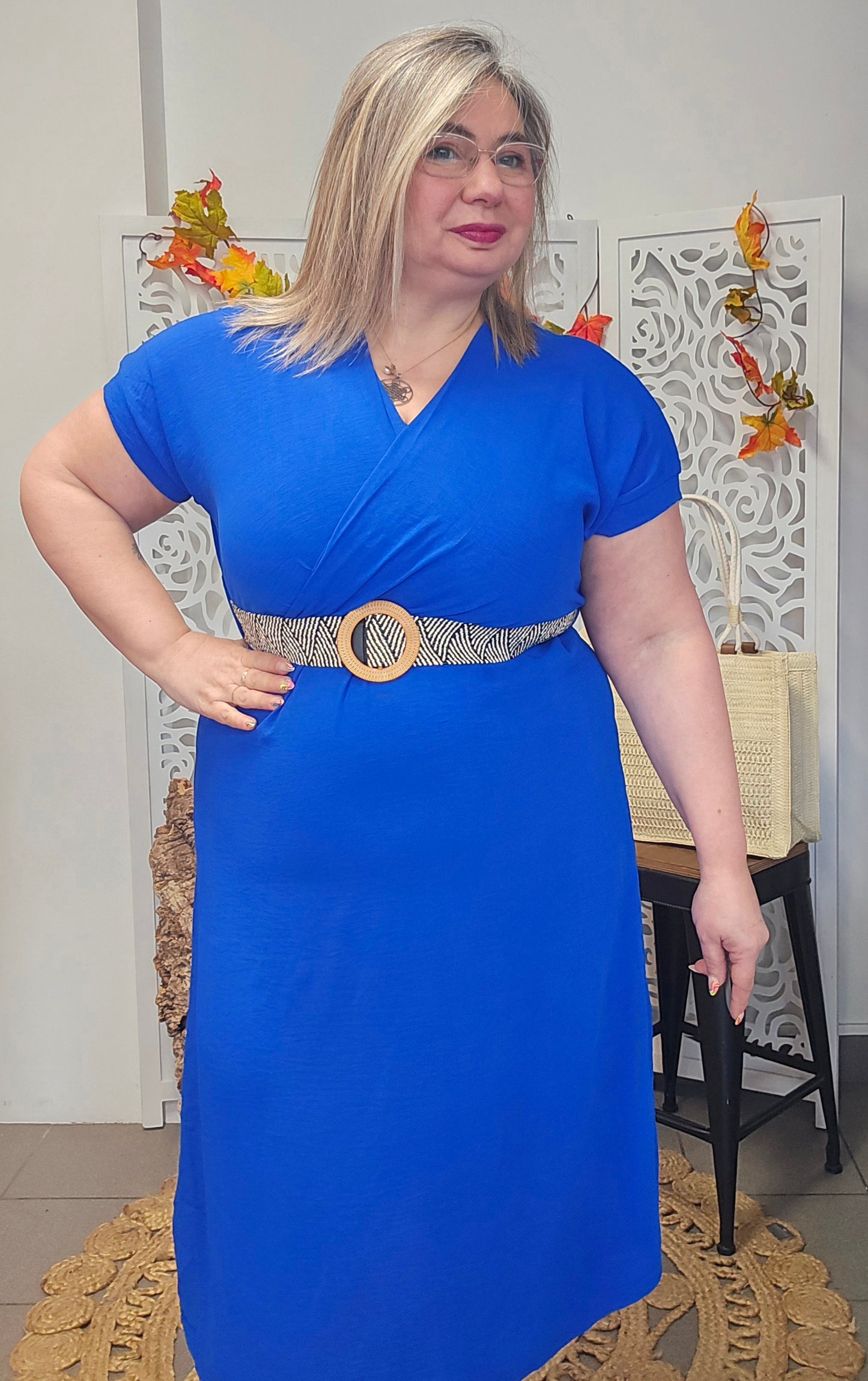Robe Nina Bleu Bic valable du 38 au 44