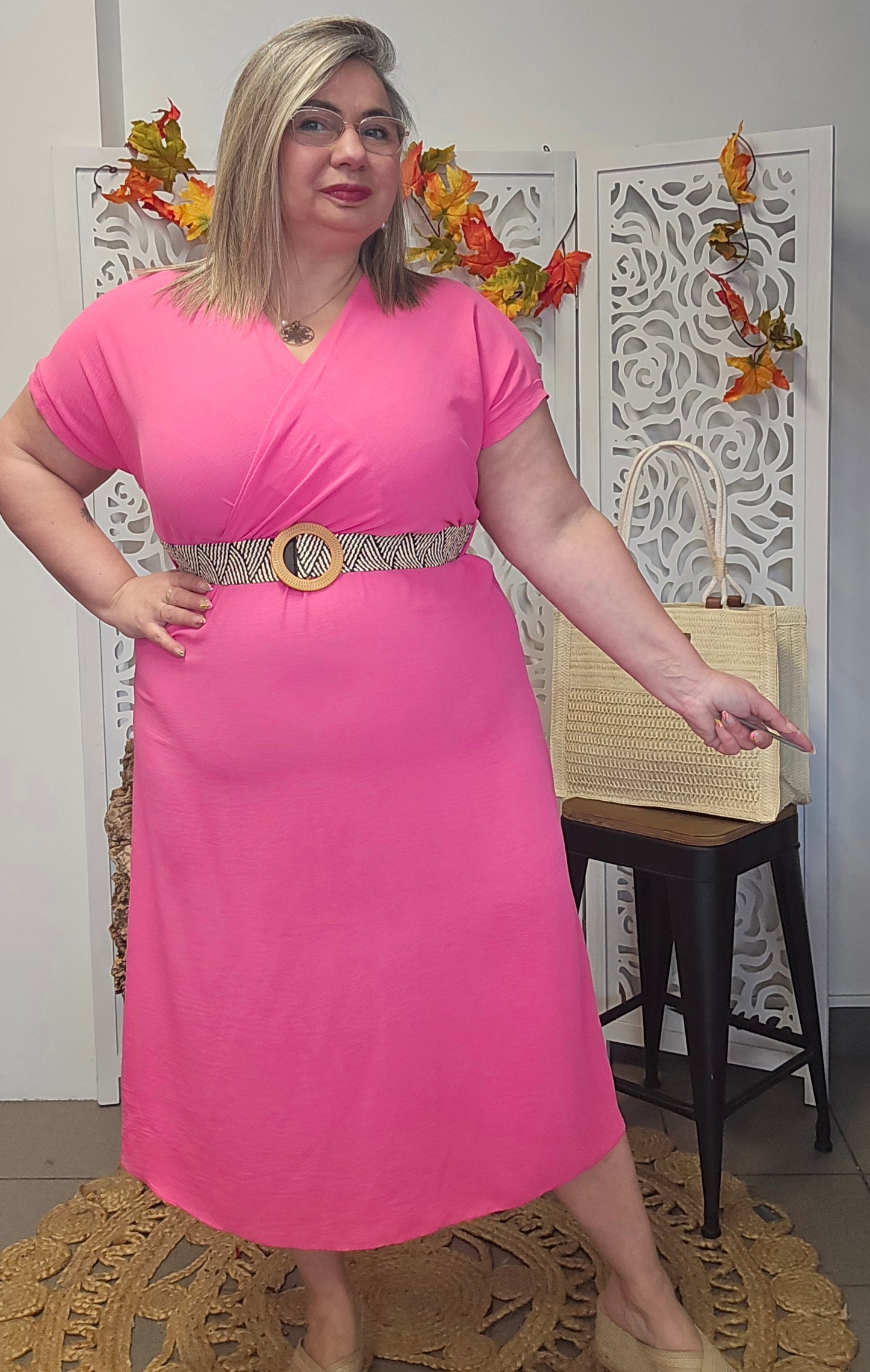 ROBE Nina Fushia valable du 38 au 44