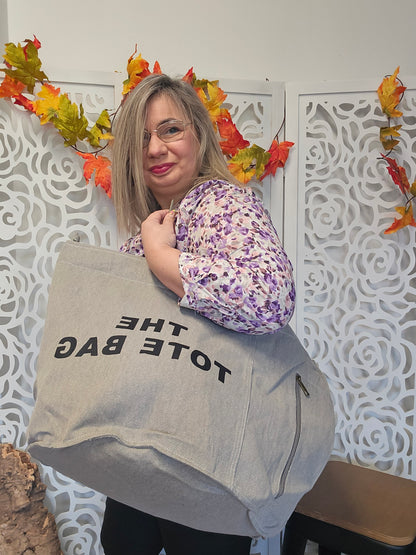 THE TOTE BAG  Grand modele Taupe