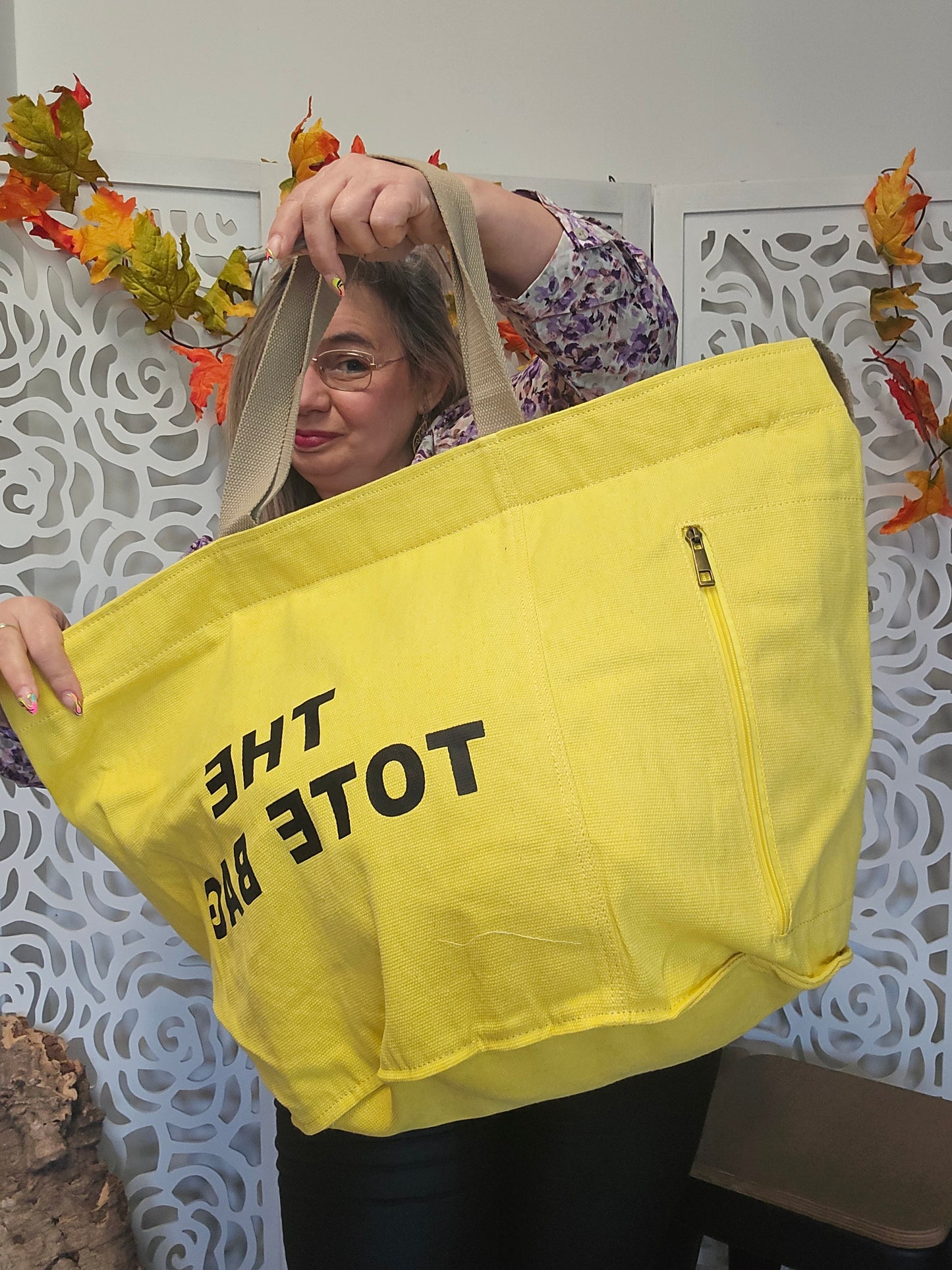 THE TOTE BAG Grand modele Jaune