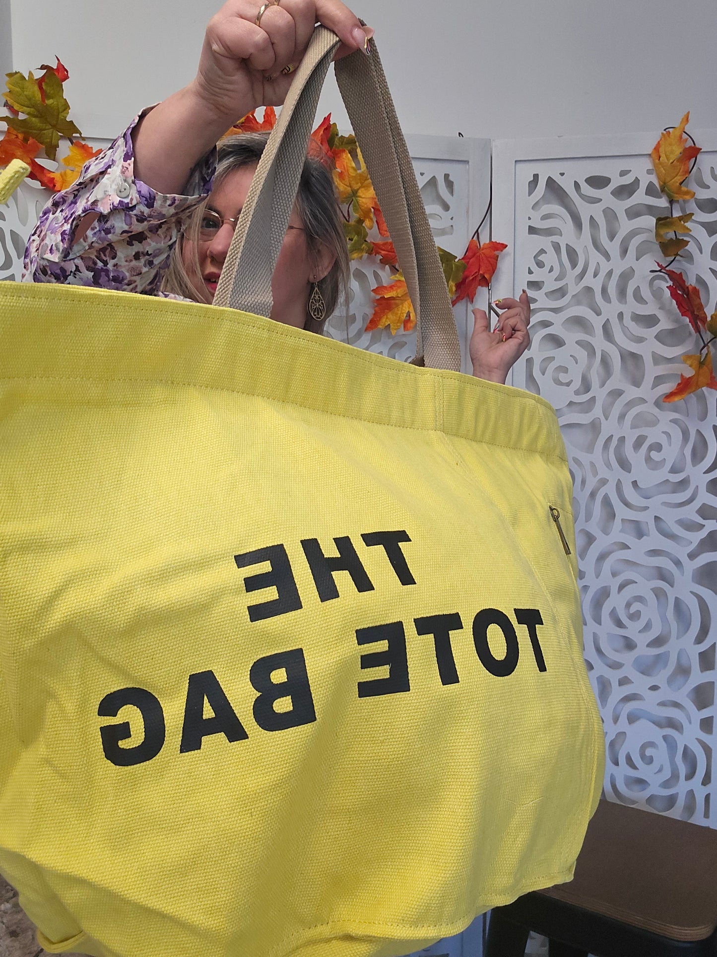 THE TOTE BAG Grand modele Jaune