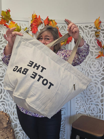 THE TOTE BAG Grand modele Beige