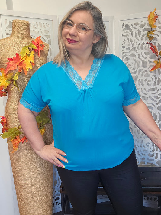 T-SHIRT Maelys Turquoise valable du 38 au 46