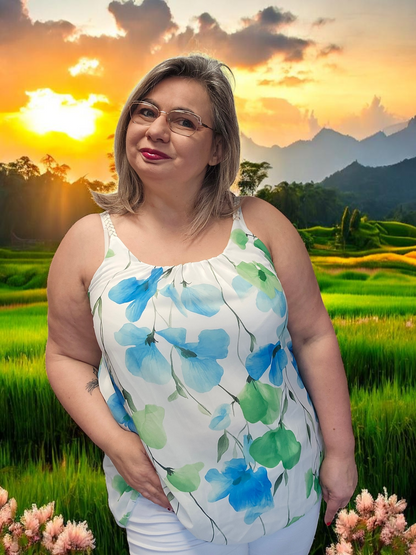 TOP  Angie Turquoise du 38 au 48