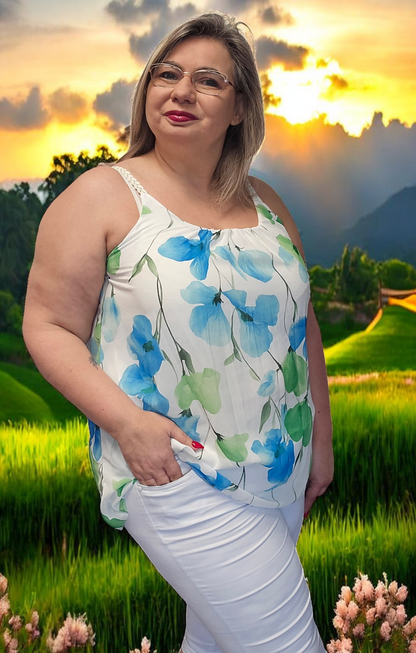 TOP  Angie Turquoise du 38 au 48
