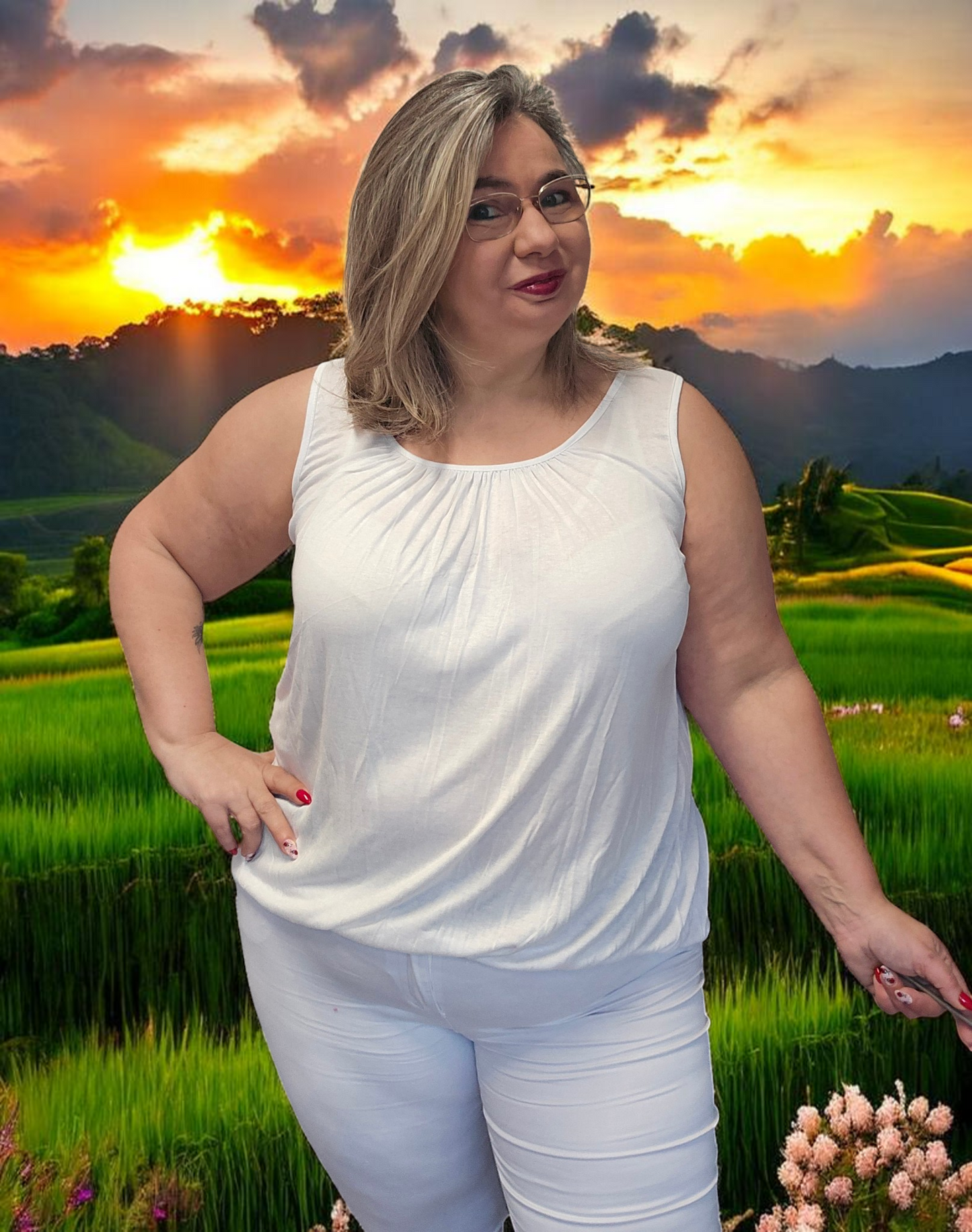 TOP Angelica blanc du 38 au 48