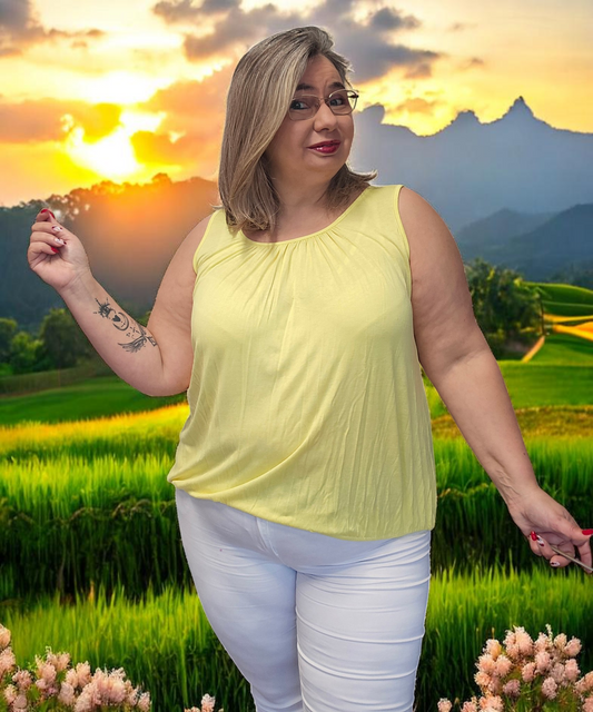 TOP Angelica Jaune du 38 au 48