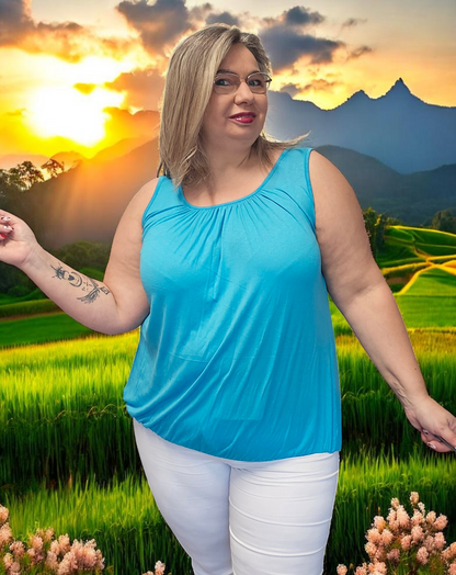 TOP Angelica Turquoise du 38 au 48