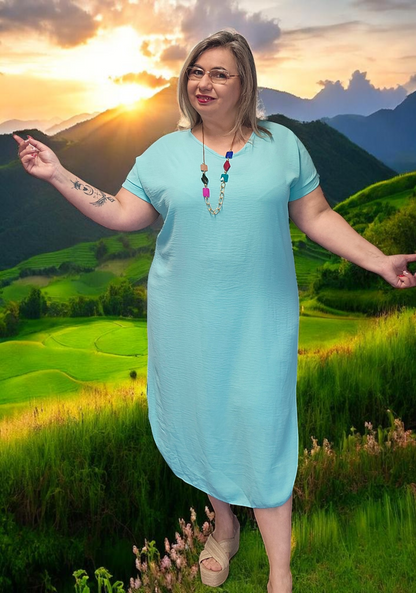 ROBE Anatolie Vert d eau du 38 au 46