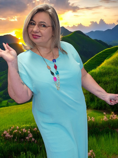 ROBE Anatolie Vert d eau du 38 au 46