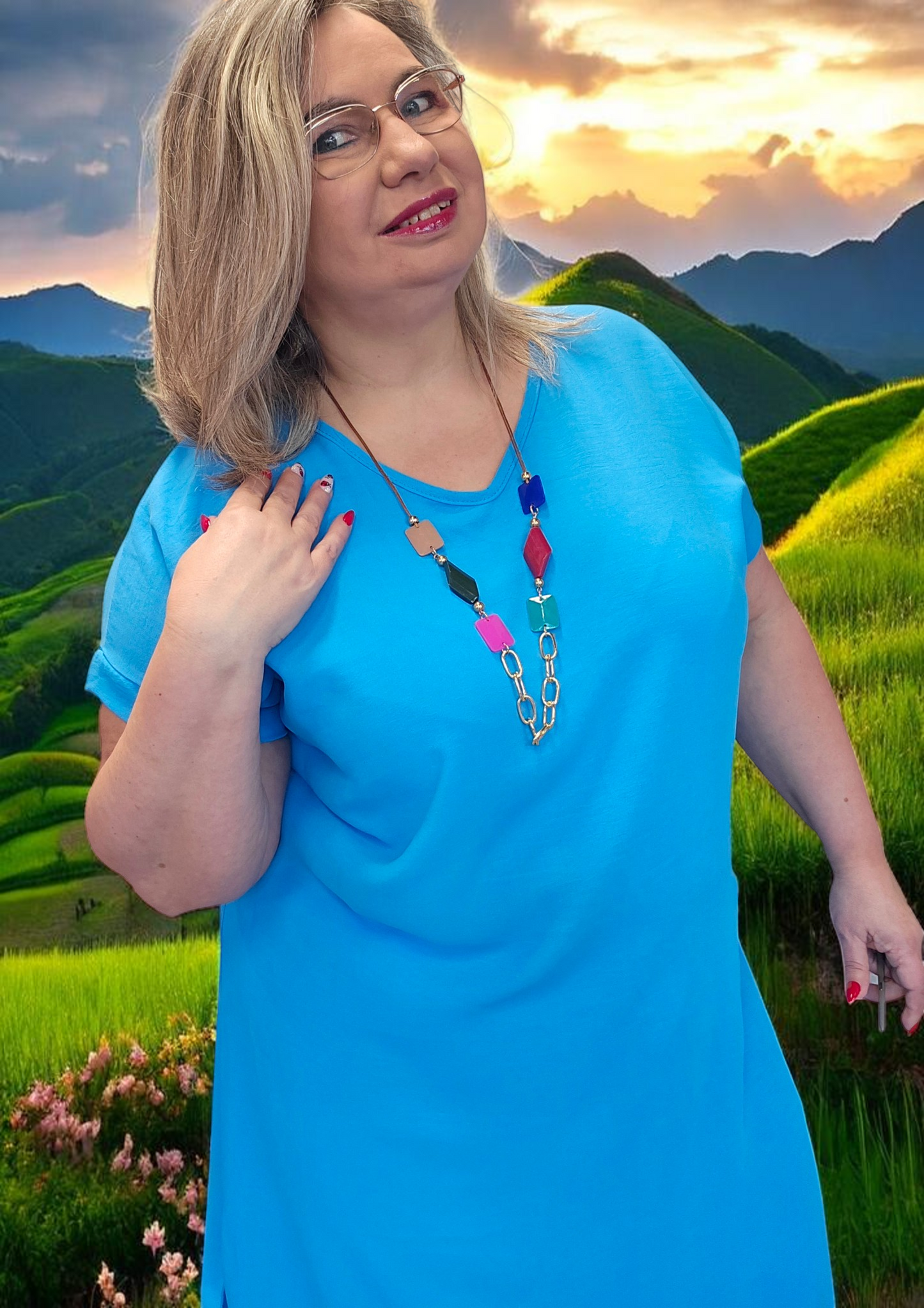 ROBE Anatolie Turquoise du 38 au 46