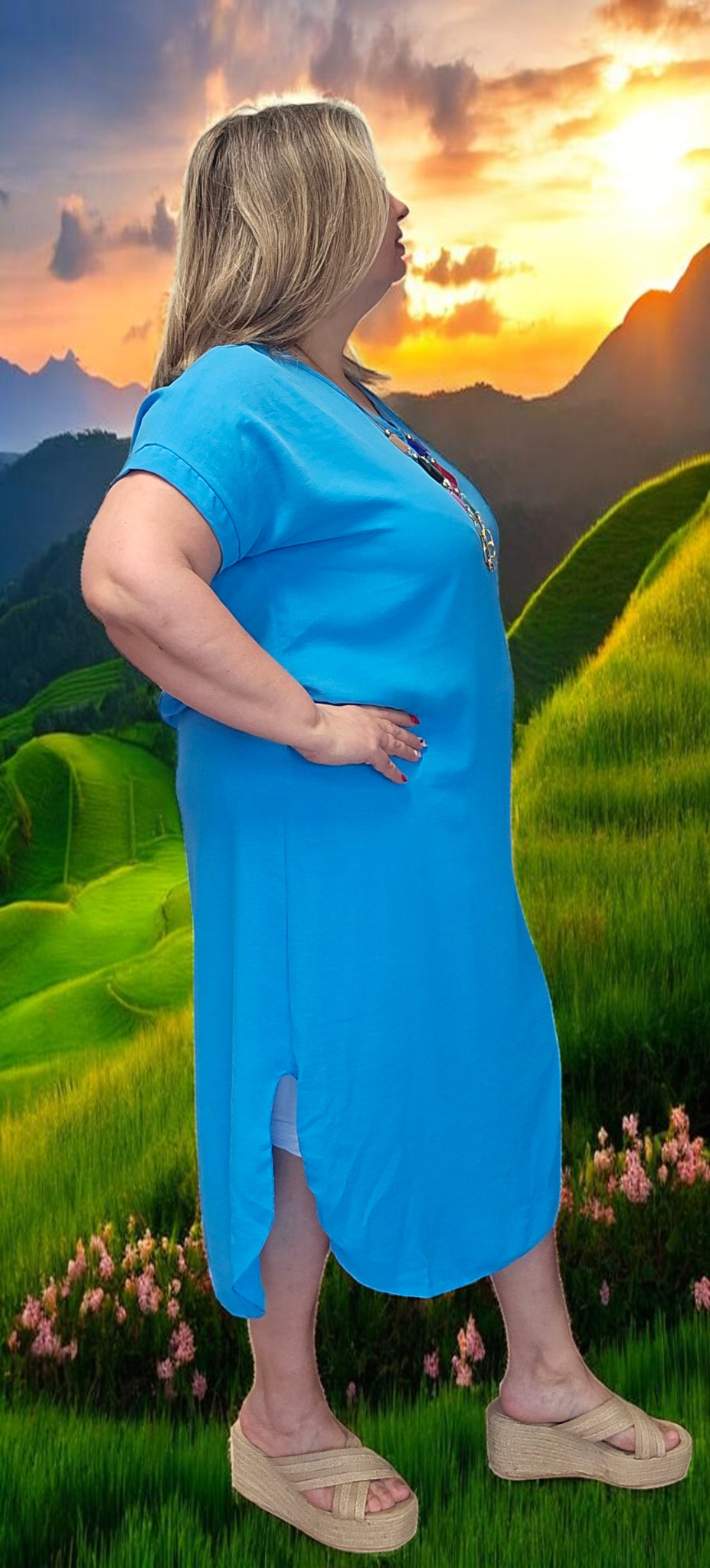 ROBE Anatolie Turquoise du 38 au 46