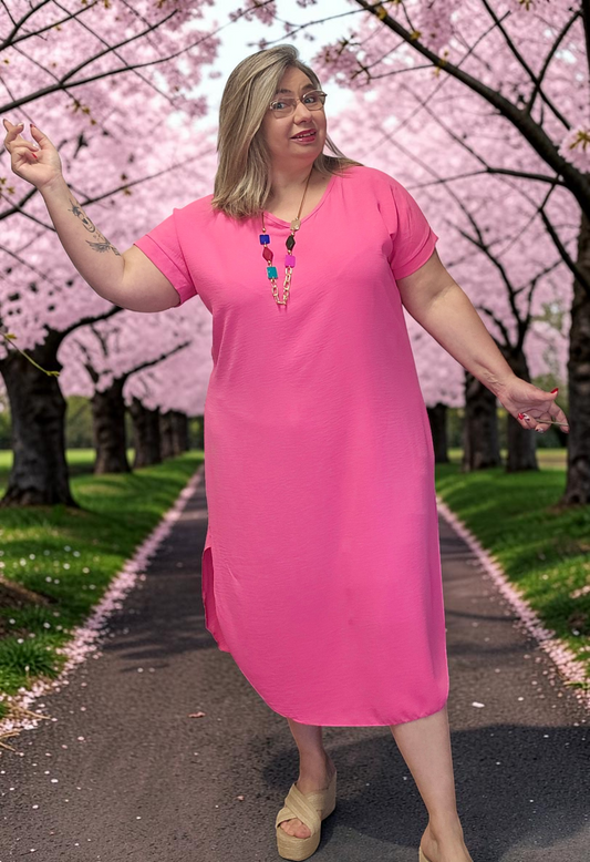 ROBE Anatolie Fushia du 38 au 46/48