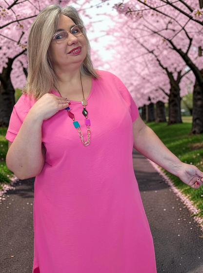 ROBE Anatolie Fushia du 38 au 46/48