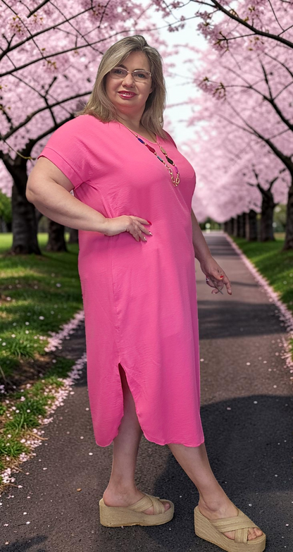 ROBE Anatolie Fushia du 38 au 46/48