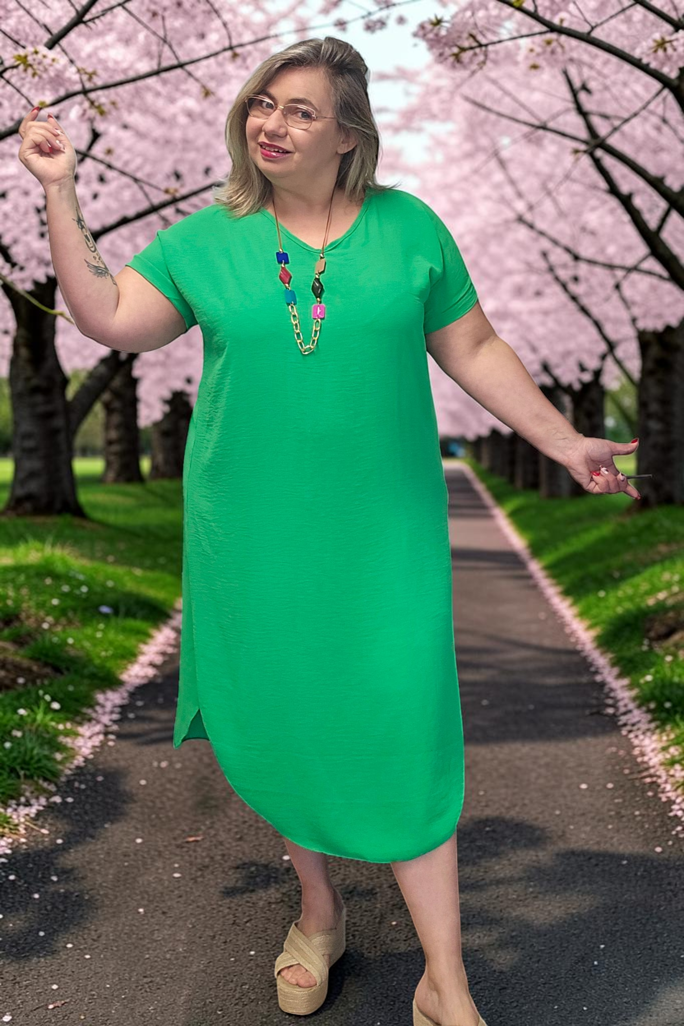 ROBE Anatolie vert gucci du 38 au 46/48