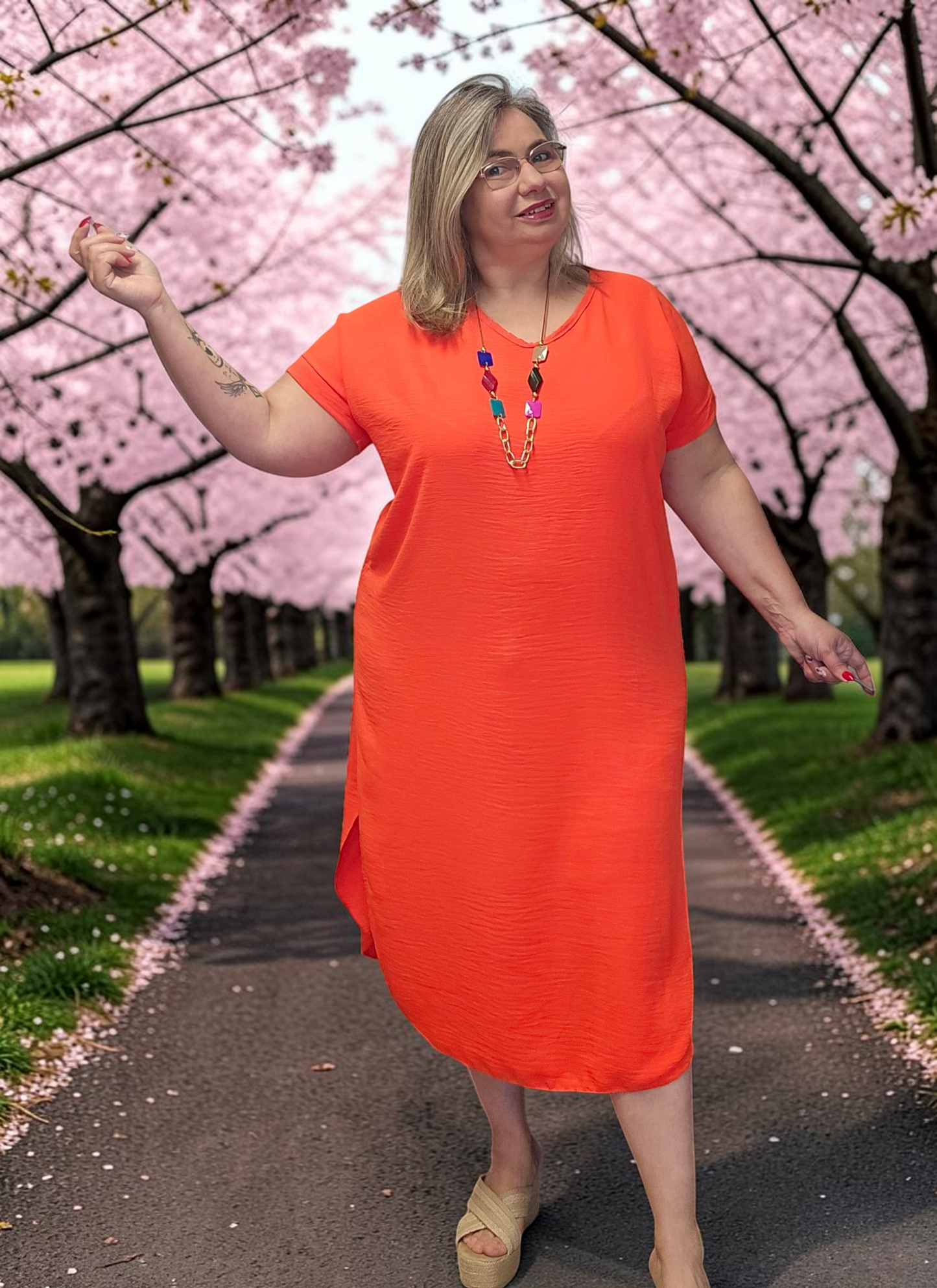 ROBE Anatolie Orange du 38 au 46/48