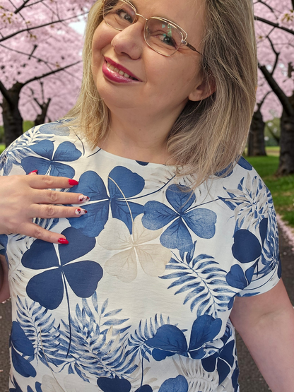 BLOUSE Angelina Marine du 38 au 44