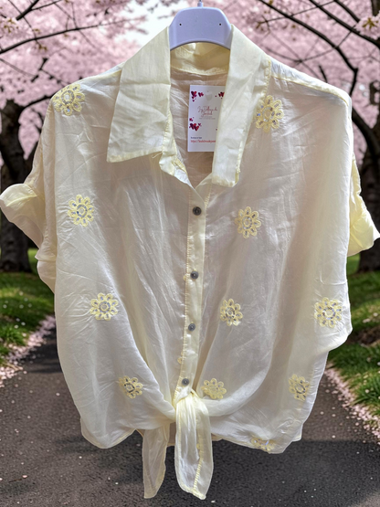 CHEMISIER Alianore Jaune du 36/38 au 42/ 44
