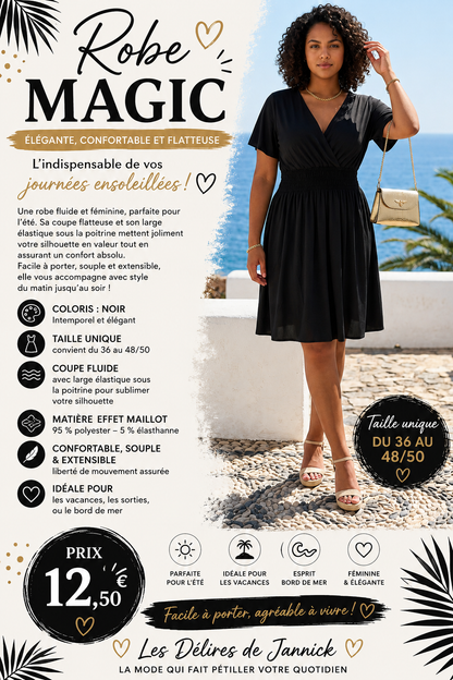 Robe Magic – Coloris NOIR 🤎