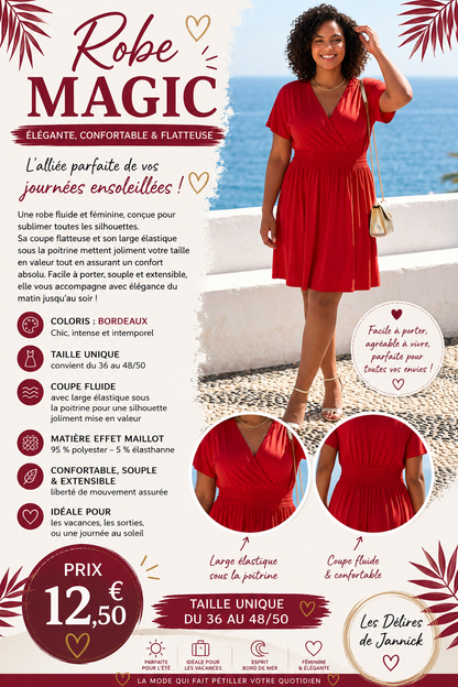 Robe Magic – Coloris Bordeau