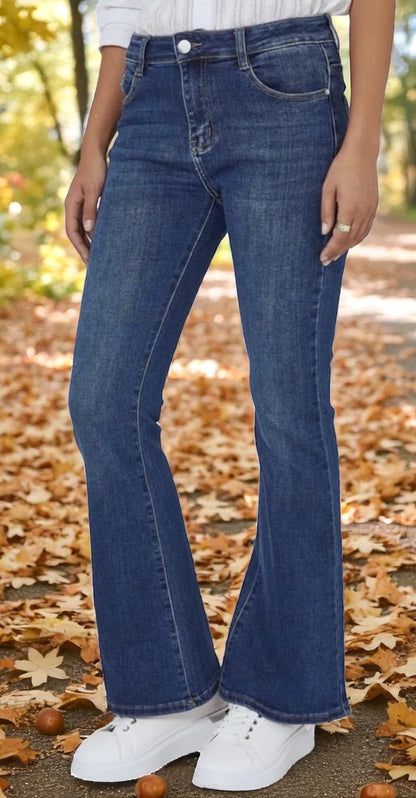 JEANS BLEU FLARE  FLORI  G-SMACK