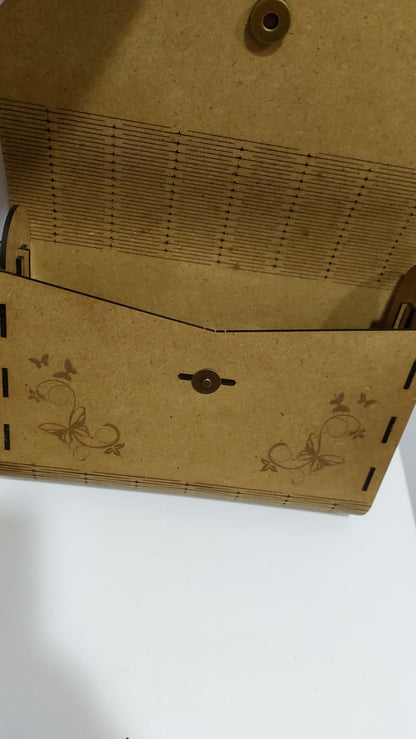 SAC EN BOIS "papillon"