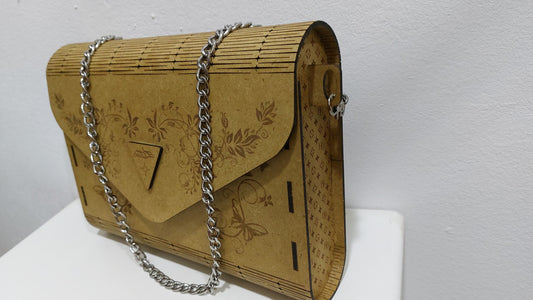 SAC EN BOIS "papillon"