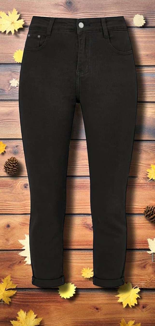 JEANS MOM FIT NOIR AMIRA G-SMACK